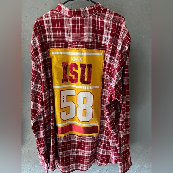 Other - Iowa State upcycled flannel shirt